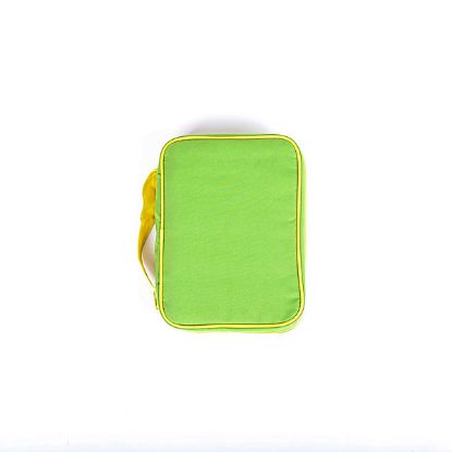 Picture of Bible Cover Canvas Colorful Green/Yellow Medium