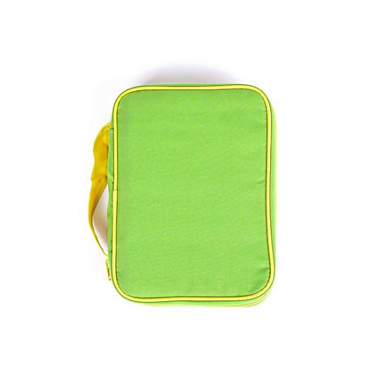 Picture of Bible Cover Canvas Colorful Green/Yellow Large