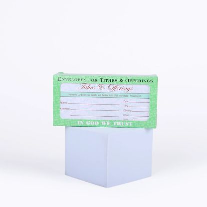 Picture of Offering Envelope Tithes & Offering Proverbs 3:9 100CT
