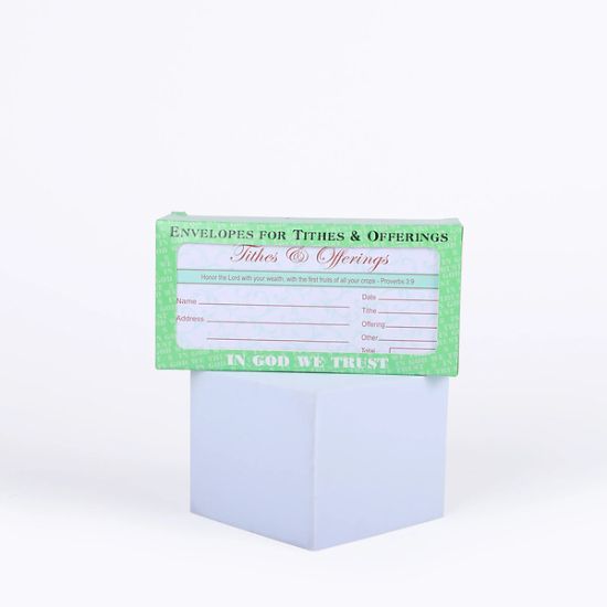 Picture of Offering Envelope Tithes & Offering Proverbs 3:9 100CT
