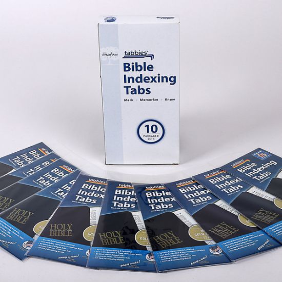 Picture of Bible Index Tabs Gold Mini Tabbies PK10