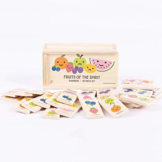Picture of Game Dominos Wood Fruit of the Spirit
