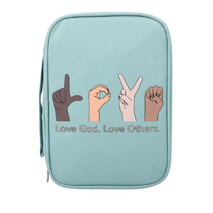 Picture of Bible Cover Canvas Love God Love Others Medium