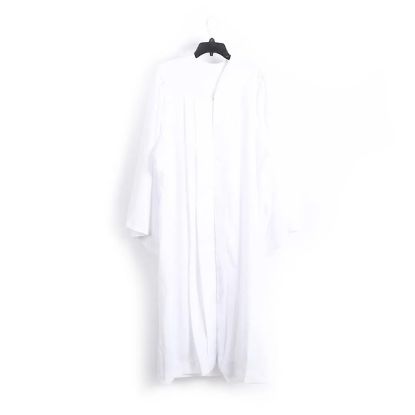 Picture of Baptismal Gown Simple Pleat White Extra Large - Poly - Weighted