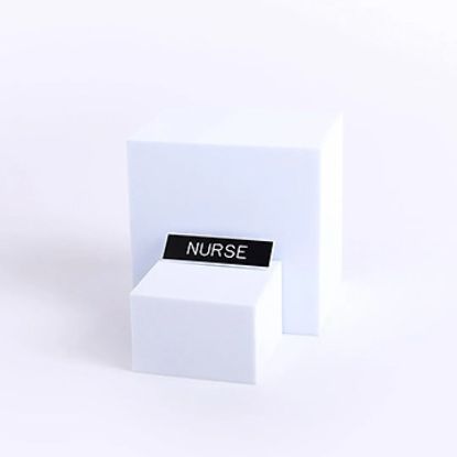 Picture of Badge Engraved Nurse Black Pin