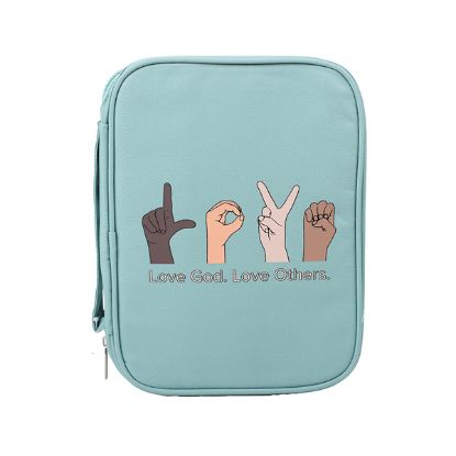 Picture of Bible Cover Canvas Love God Love Others Large