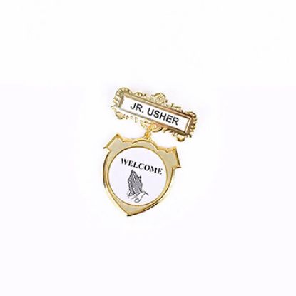 Picture of Badge Shield JR Usher Ethnic Praying Hand Magnet