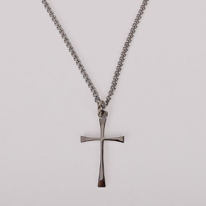 Picture of Necklace Cross Sterling Silver 18"