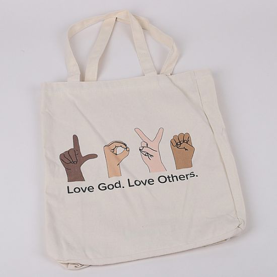 Picture of Tote Cotton Love God Love Others