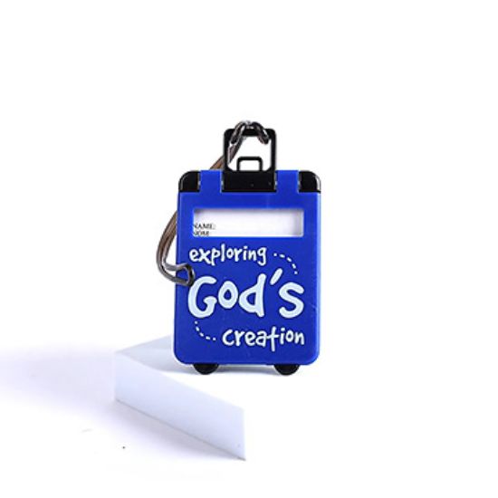 Picture of Luggage Tag Suitcase Exploring Creation Blue