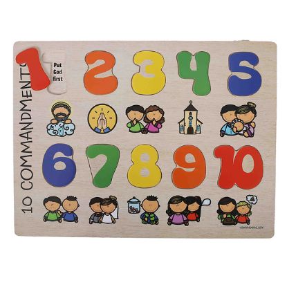 Picture of Puzzle Wood Ten Commandments
