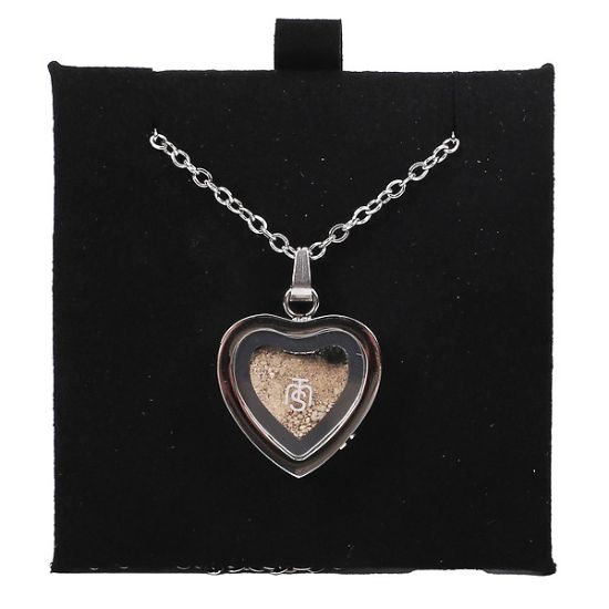 Picture of Necklace Temple Mount Soil Heart Silver 20"