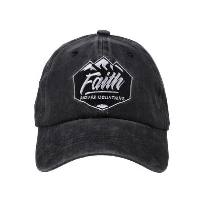 Picture of Cap Faith Moves Mountains Prewashed Gray