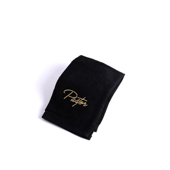 Picture of Pastor Towel Pastor Black Cotton