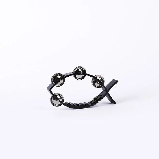 Picture of Tambourine Little Fish Black 8 X 4.5
