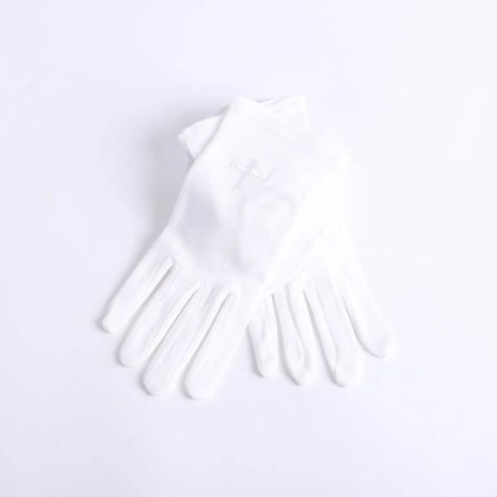 Picture of Glove White W/ White Cross M