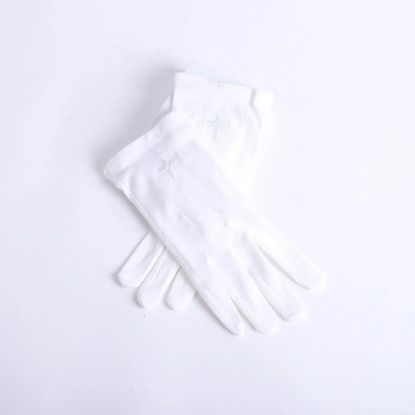 Picture of Glove White W/ White Cross XL