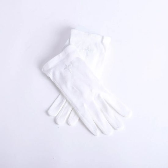 Picture of Glove White W/ White Cross XL