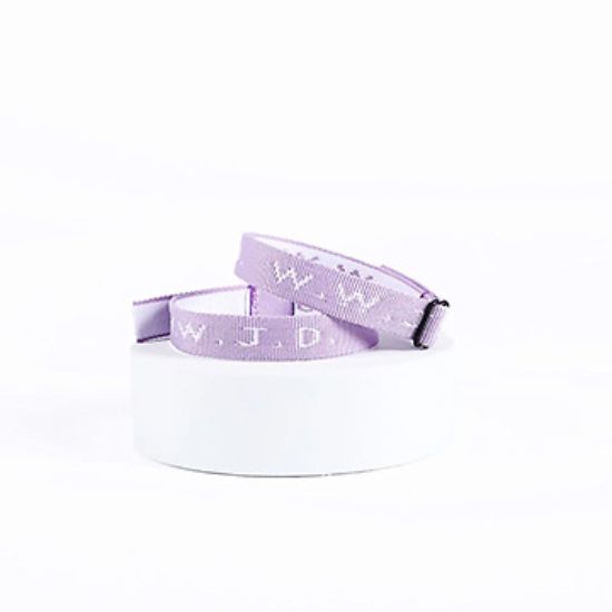 Picture of Bracelet Woven WWJD Violet PK25