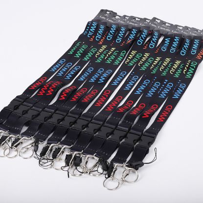 Picture of Lanyard WWJD Multi-Color PK12