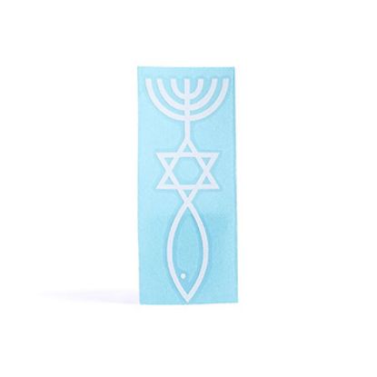 Picture of Decal Vinyl  Menorah/Star of David