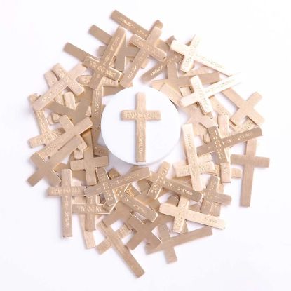 Picture of Pocket Cross I Can Do All Things Gold PK50