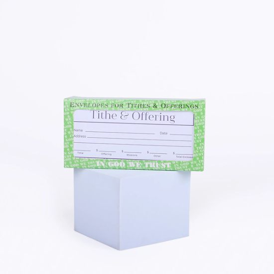Picture of Offering Envelope Tithe & Offering Purple/White 100CT