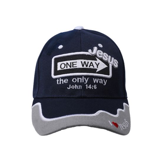 Picture of Cap One Way Jesus Navy