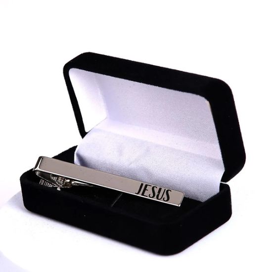 Picture of Tie Bar Jesus Silver