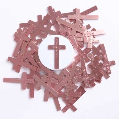 Picture of Pocket Cross God Loves You Pink PK50