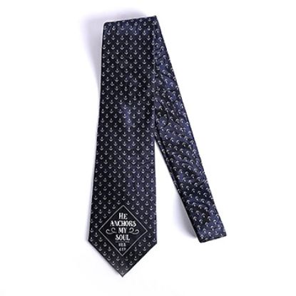 Picture of Tie Polyester He Anchors My Soul