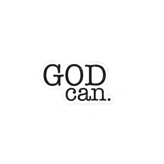 Picture of Sticker Vinyl God Can PK5