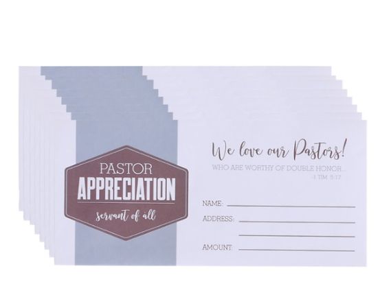 Picture of Offering Envelope Pastor Appreciation 1 Tim 100CT