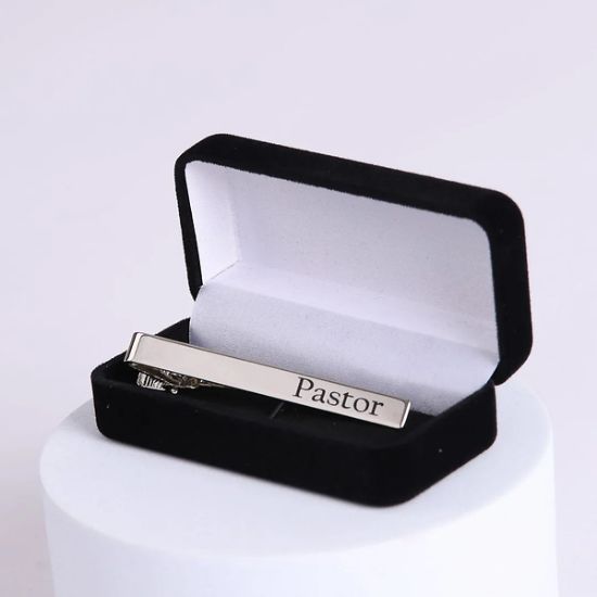 Picture of Tie Bar Pastor Silver