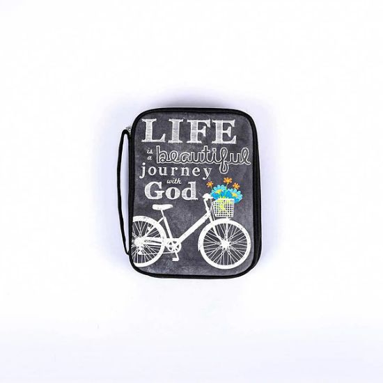 Picture of Bible Cover Canvas Life...Journey with God Medium