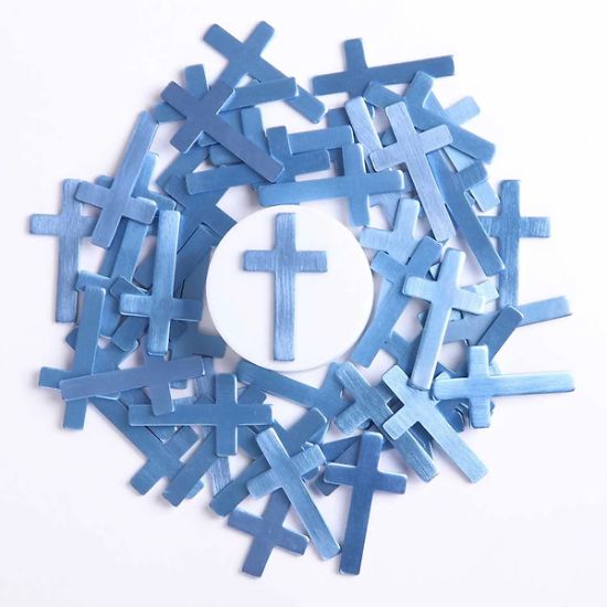Picture of Pocket Cross Blank Blue PK50
