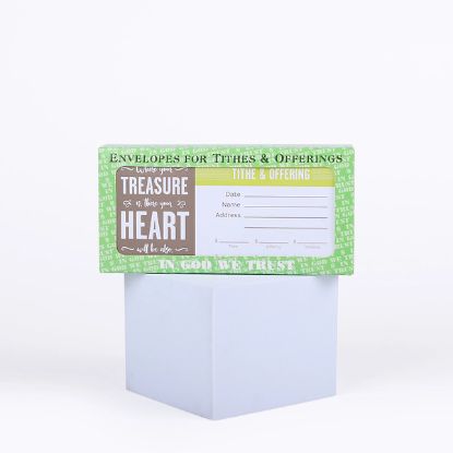 Picture of Offering Envelope Treasure Mt 6:21 100CT