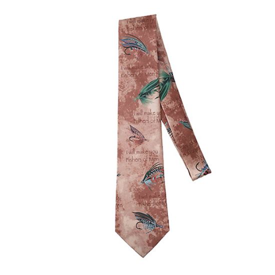 Picture of Freeman Tie Silk Fishers of Men Bronze