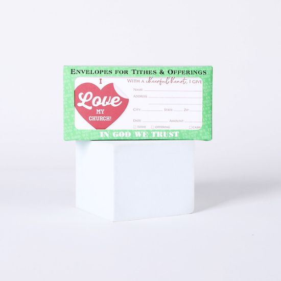 Picture of Offering Envelope Cheerful Heart 100CT