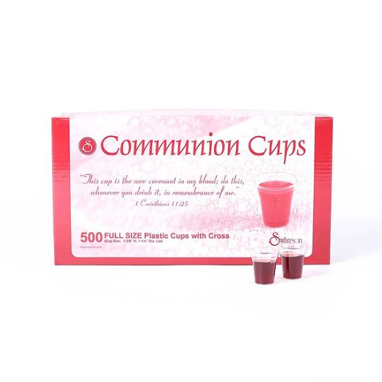 Picture of Communion Cups W/Cross Full Size 1 3/8in 500CT