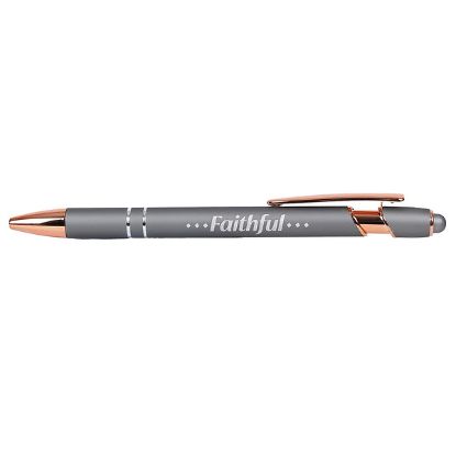 Picture of Gift Pen Soft Touch Faithful Grey