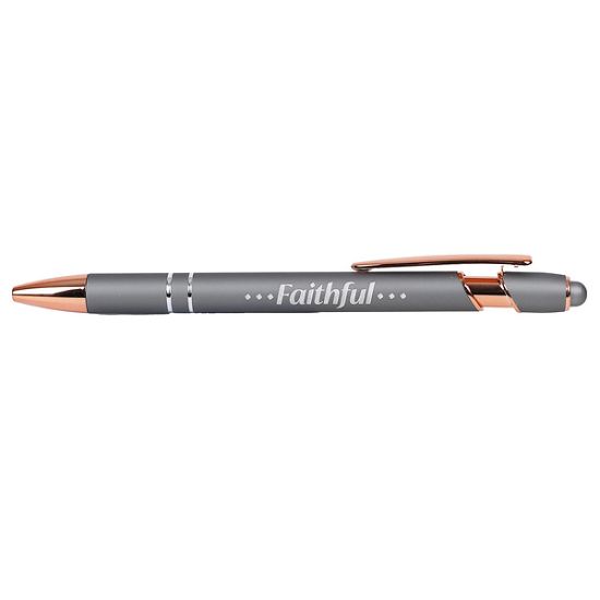 Picture of Gift Pen Soft Touch Faithful Grey