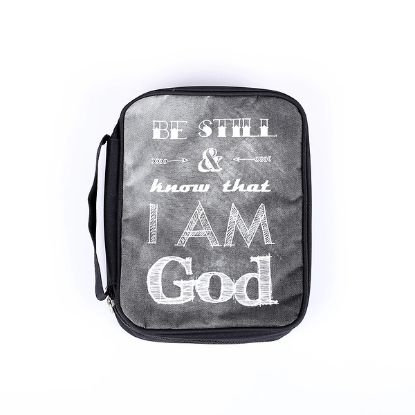 Picture of Bible Cover Canvas Be Still & Know Large