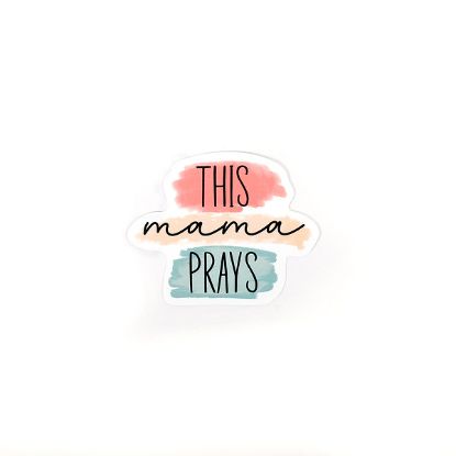 Picture of Sticker Vinyl This Mama Prays PK5
