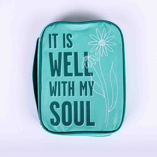 Picture of Bible Cover Canvas It Is Well Large