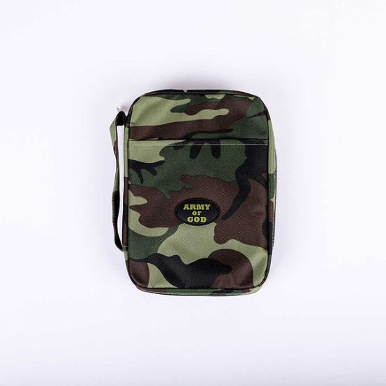 Picture of Bible Cover Canvas Army of God Camo Medium