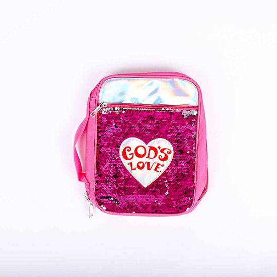 Picture of Bible Cover Sequin Gods Love Medium