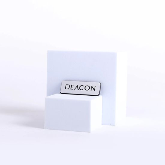 Picture of Badge Engraved Contemporary Deacon Silver Magnet
