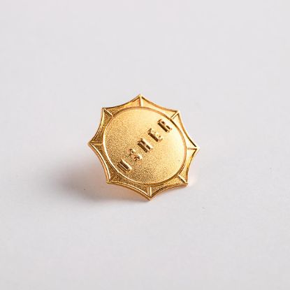 Picture of Lapel Pin Usher Sun Shape Gold PK6