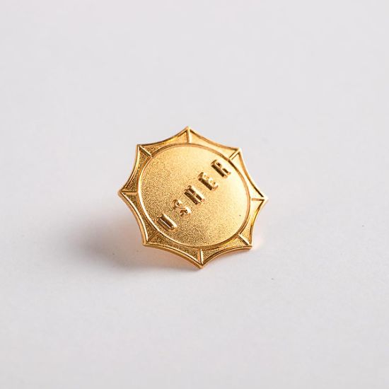 Picture of Lapel Pin Usher Sun Shape Gold PK6
